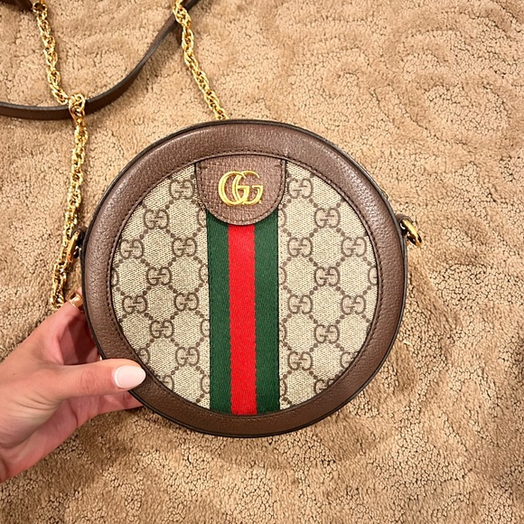 AUTHENTIC! Gucci Ophidia Round Crossbody Bag - Picture 1 of 11